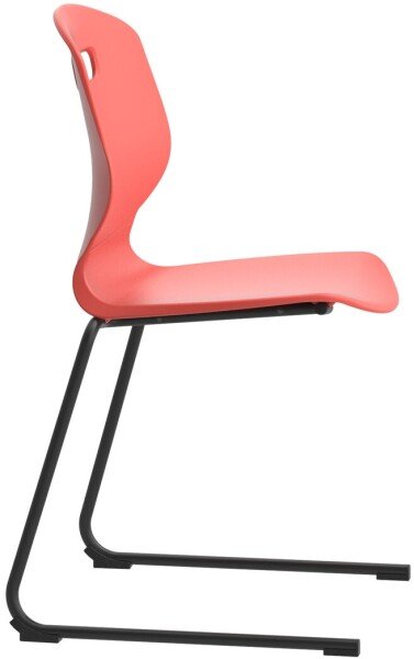 Arc Reverse Cantilever Chair - 460mm Seat Height - Coral