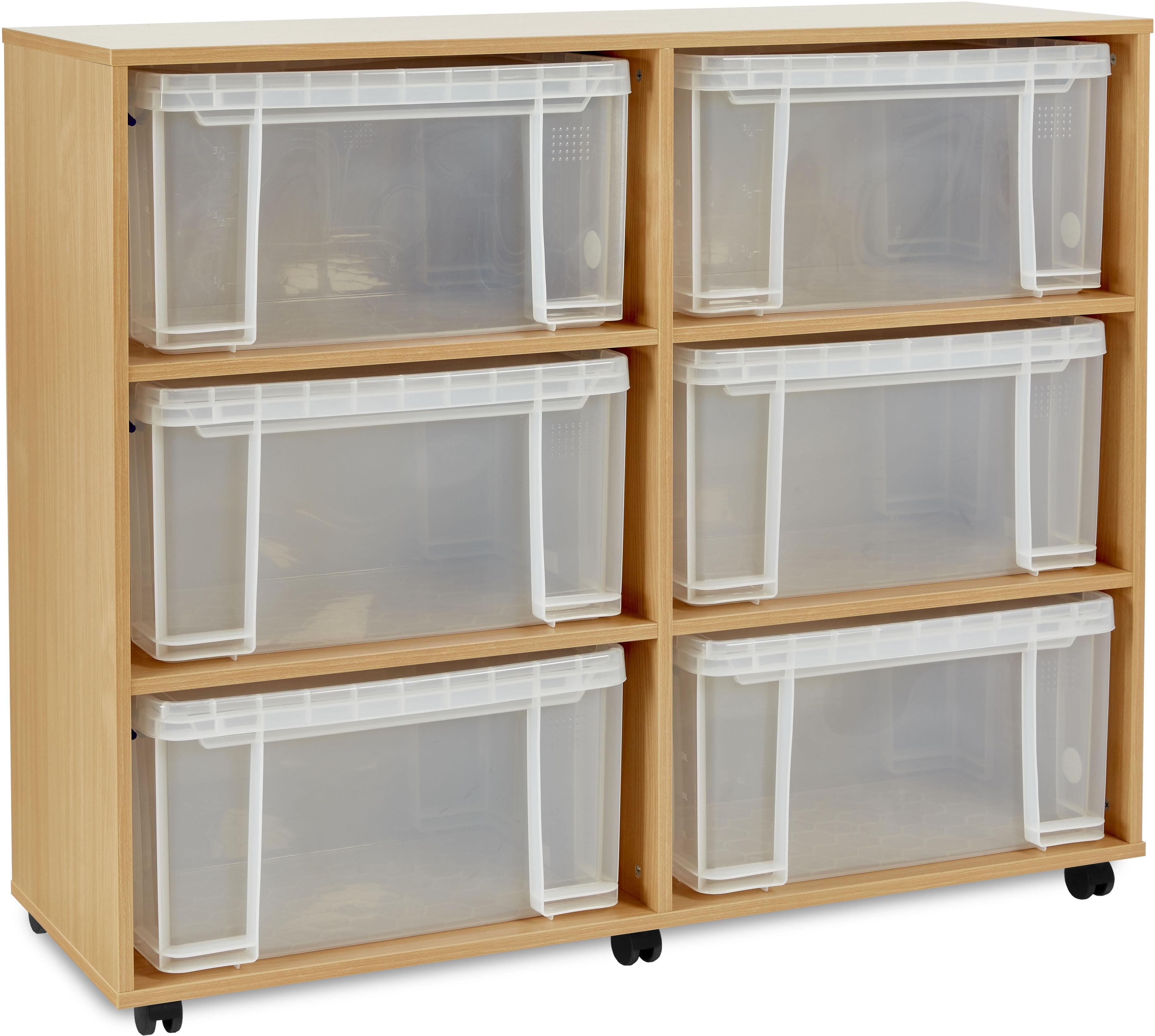 Monarch 6 x 48L Really Useful Box Storage Unit Just For Schools