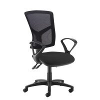 Dams Senza Mesh High Back Operator Chair with Fixed Arms