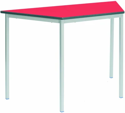 Metalliform Fully Welded Trapezoidal Table - PU Edge - 1100 x 550mm