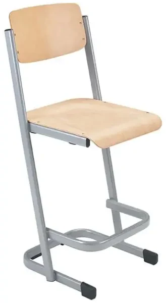 Morleys Stactek Stool with Backrest 560mm - Beech