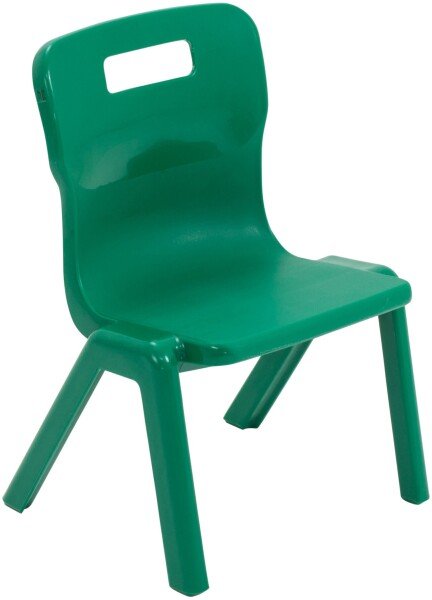 Titan One Piece Classroom Chair - (3-4 Years) 260mm Seat Height - Green