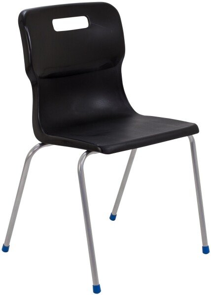 Titan 4 Leg Classroom Chair - (14+ Years) 460mm Seat Height - Black