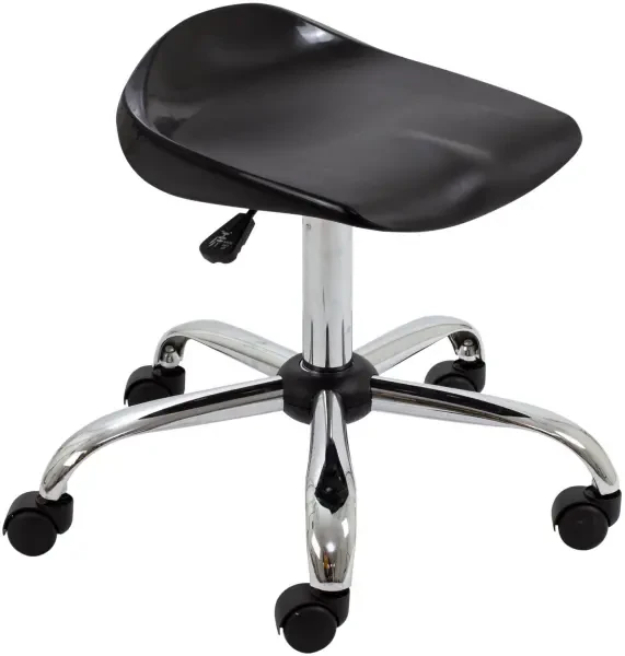 Titan Swivel Stool - (6-11 Years) 405-460mm Seat Height - Black