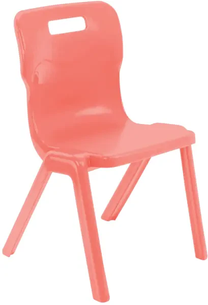 Titan One Piece Retold Chair - (14+ Years) 460mm Seat Height - Coral