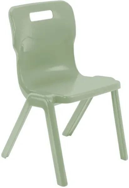 Titan One Piece Retold Chair - (11-14 Years) 430mm Seat Height - Sage Green