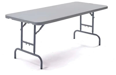Principal Zown Rectangular Height Adjustable Folding Table 1830 x 760 x 740 - 940mm