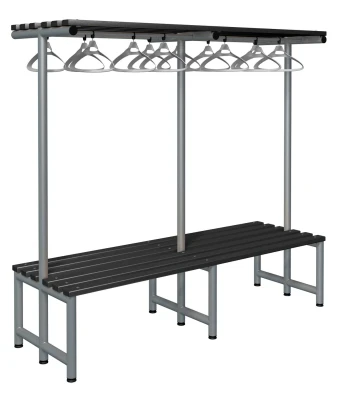 Probe Cloakroom Double Sided Overhead Hanging Bench 2000 x 720 x 475mm