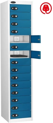 Probe LapBox 15 Compartment Locker With Charge Socket - 1780 x 380 x 525mm