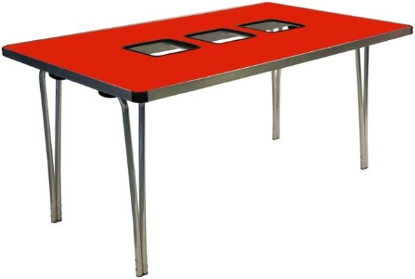 Gopak Tub Table with 3 Tubs - Poppy Red
