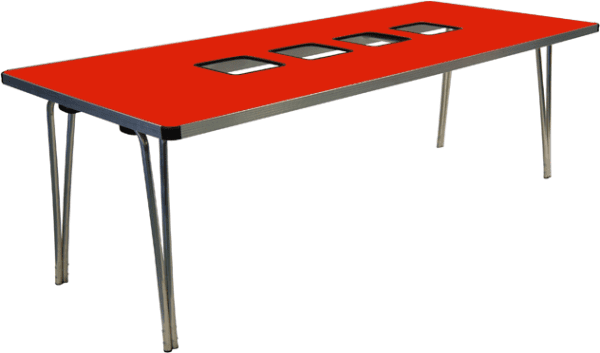Gopak Tub Table with 4 Tubs - Poppy Red