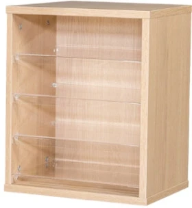 Willowbrook Wall Mountable Pigeonhole with Acrylic Shelves 4 Spaces