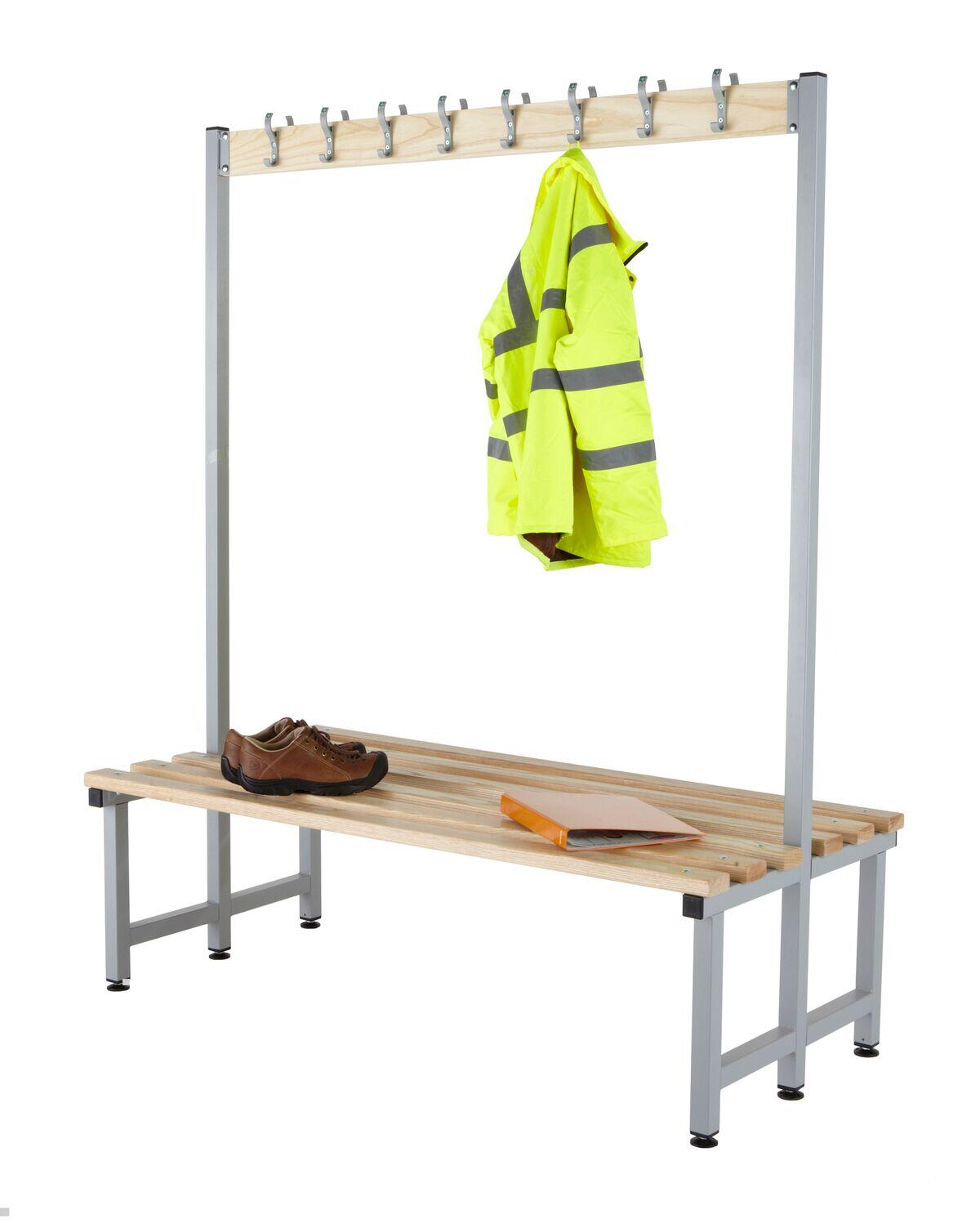 Probe Budget Cloakroom Double Sided Hook Bench Easy Install Units