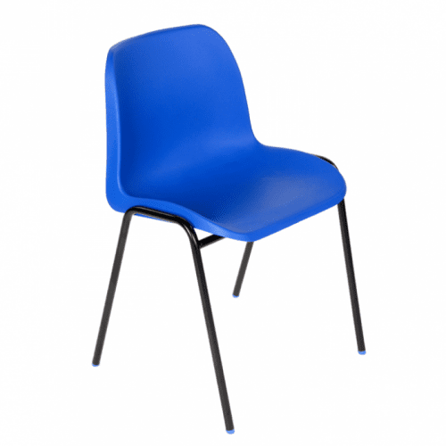Hille Affinity Stacking Chair - Seat Height 460mm - Blue