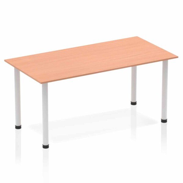Dynamic Impulse Post Leg Straight Table 1800 x 800mm - Beech