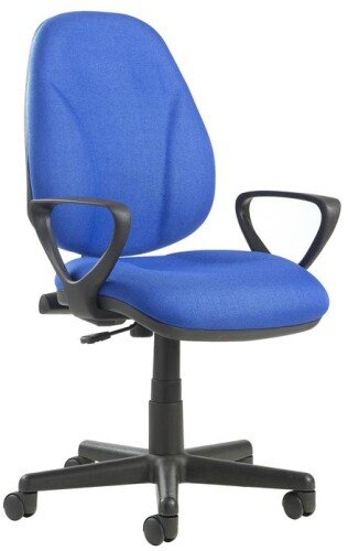 Gentoo Bilbao Fabric Operators Chair with Lumbar Support And Fixed Arms