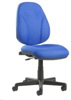 Gentoo Bilbao Fabric Operators Chair with Lumbar Support And No Arms