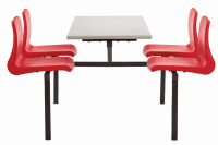 Metalliform Four Seater Canteen Table & Chairs