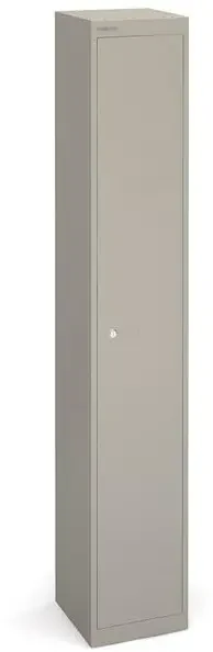 Bisley lockers with 1 door 305mm deep - Grey