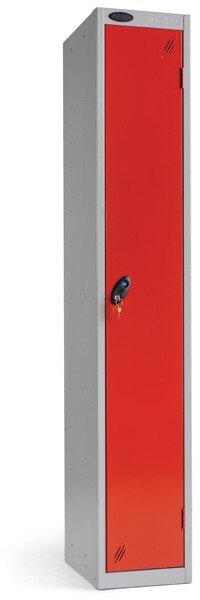 Probe Single Door Single Nest Steel Locker - 1780 x 305 x 380mm - Red (Similar to BS 04 E53)