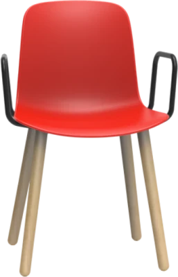 Origin FLUX 4 Leg Wood Classroom Chair With Arms