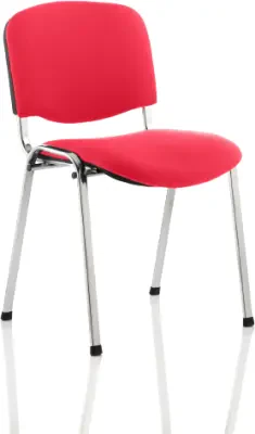 Dynamic ISO Chrome Frame Stacking Conference Chair - Bespoke Fabric