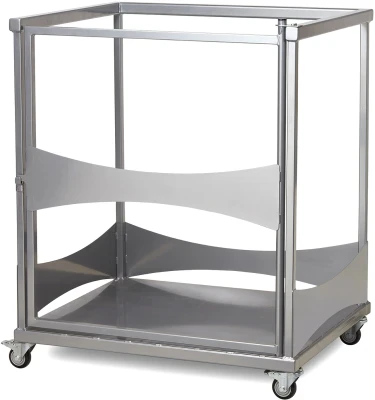 Spaceright Fast Fold Rectangular Table & Bench Trolley