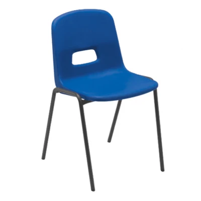 Hille GH20 Stacking Chair with Flint Grey Frame - Seat Height 260mm