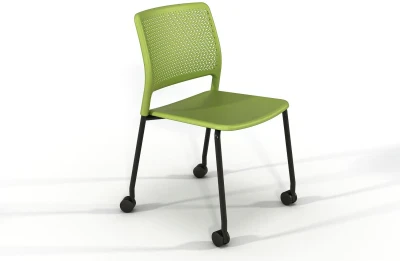 KI Europe Grafton 4 Leg Chair - Castors