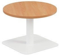 TC One Contract Low Table 600mm Diameter - Beech