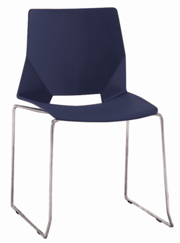 Metalliform Jewel Polypropylene Skid Base Chair