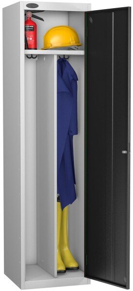 Probe Clean & Dirty Single Locker - 1780 x 460 x 460mm - Black (RAL 9004)