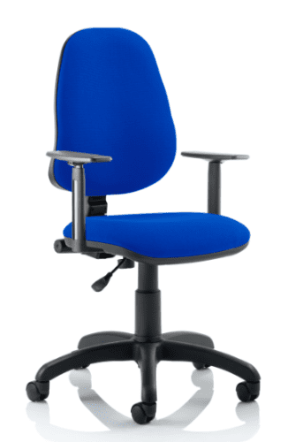 Dynamic Eclipse Plus 1 Chair with Height Adjustable Arms - Blue