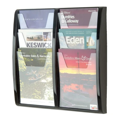 Panorama Leaflet Dispenser 6 x A4 Size - 521 x 502mm