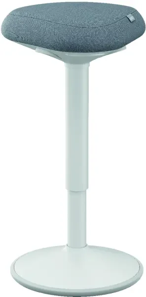 Leitz Ergo Active Standing Stool with Comfort Seat - Light Grey