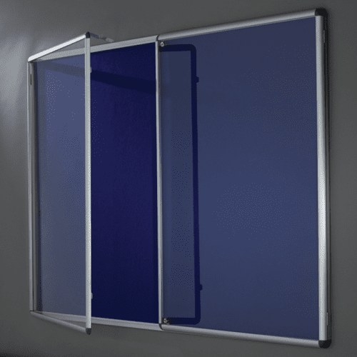 Gopak Lockable Noticeboard - Double Door 1500 x 1200mm