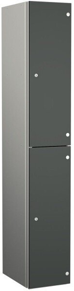 Probe Zenbox Two Compartment Locker - 1800 x 300 x 400mm - Dark Grey