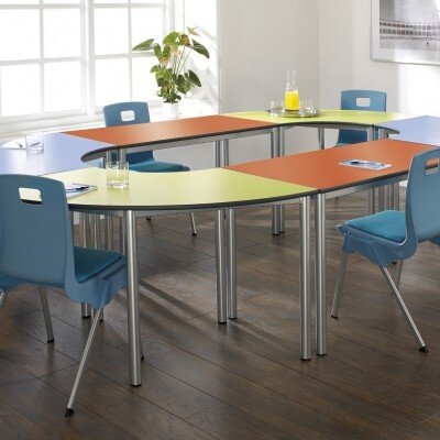 Metalliform Rectangular Meeting Room Table - PU Edge - 1200 x 600mm