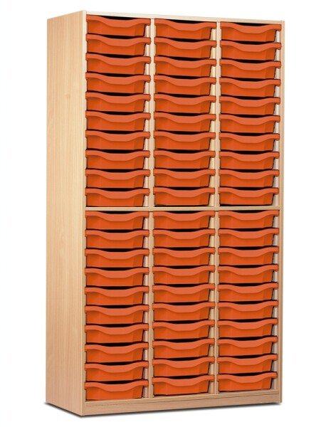 Monarch 60 Shallow Tray Storage Cupboard - Tangerine