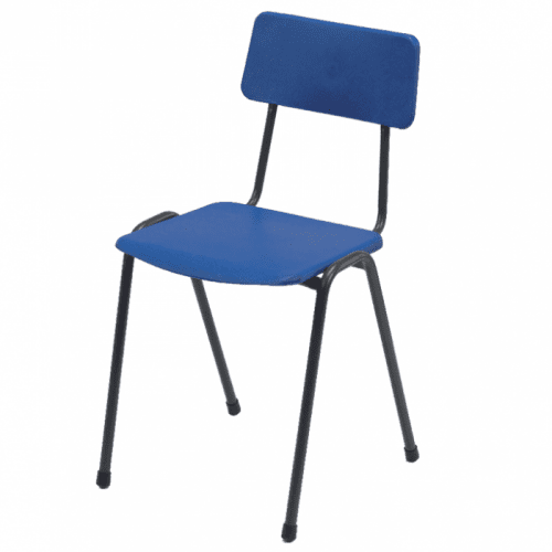 Hille MX24 Stacking Chair With Flint Grey Frame - Seat Height 310mm