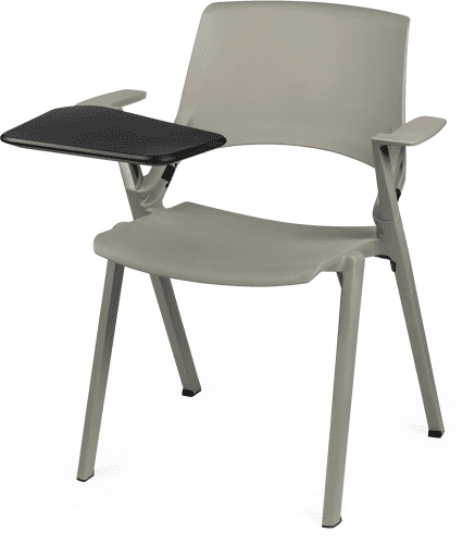 KI Europe Myke 4 Leg Side Chair With Tablet Arm