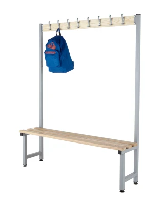 Probe Budget Cloakroom Single Sided Hook Bench 1500 x 350mm