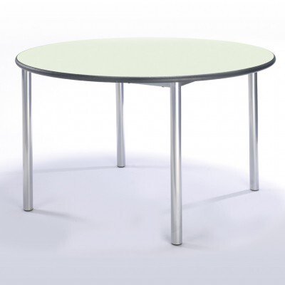 Metalliform Circular Meeting Room Table - PU Edge - 1000mm