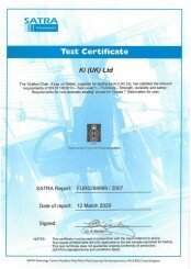 Grafton 4 Leg On Glides 16139 Certificate