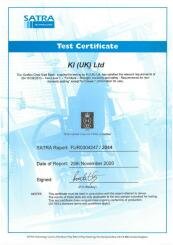 Grafton Sled Base 16139 Certificate