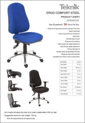 Ergo Comfort Steel Specification