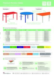 Metalliform Premium Nursery Tables Information Sheet
