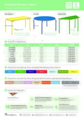 Metalliform Standard Nursery Tables Information Sheet