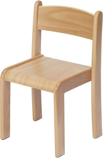 Millhouse Beech Stacking Chair - Seat Height (210mm) - Pack of 4