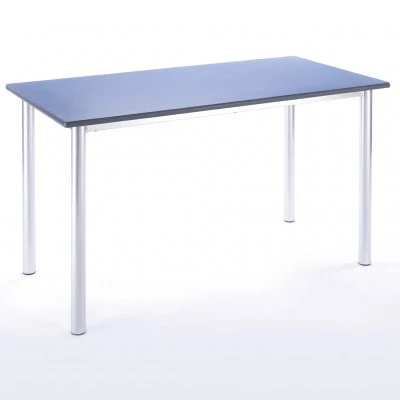 Metalliform Rectangular Meeting Room Table - PU Edge